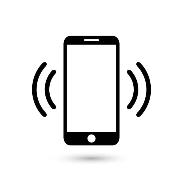 Mobile phone vibrating or ringing flat vector icon for apps and websites. (Getty Images)