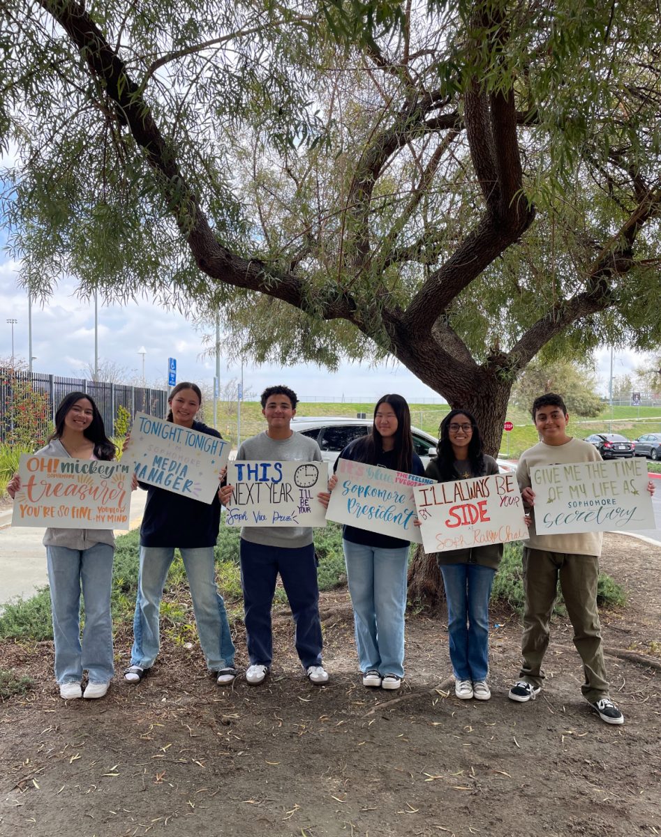 Our Sophomore Class officers--from left to right-- Miley Reyes, Morgan Cube, Kevin Nashed, Emily Liu, Ayanna Capito, and Bavly Mikaeil. (Courtesy Photo from ASB)