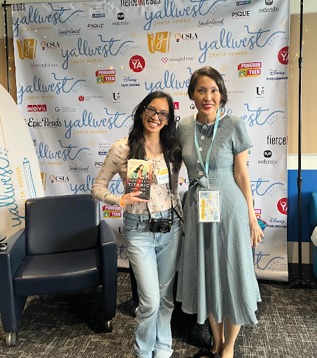 Featured is Web Manager Aleish with Author Stacey Lee at YALLWEST in Santa Monica. 
