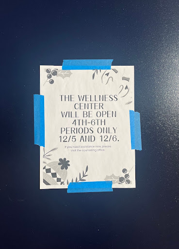 The Wellness Center is open to all students, providing resources and help.