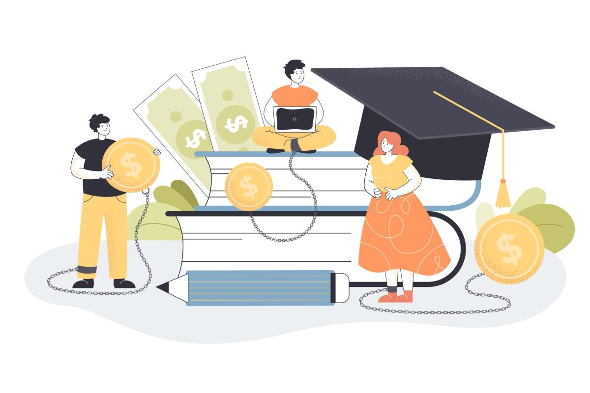 Paying for college presents a huge financial burden for families in the U.S.. (Freepik - pch.vector)
