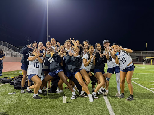 The LOHS Girls Flag Football team is celebrating after taking a win! (Coach Palmer)
