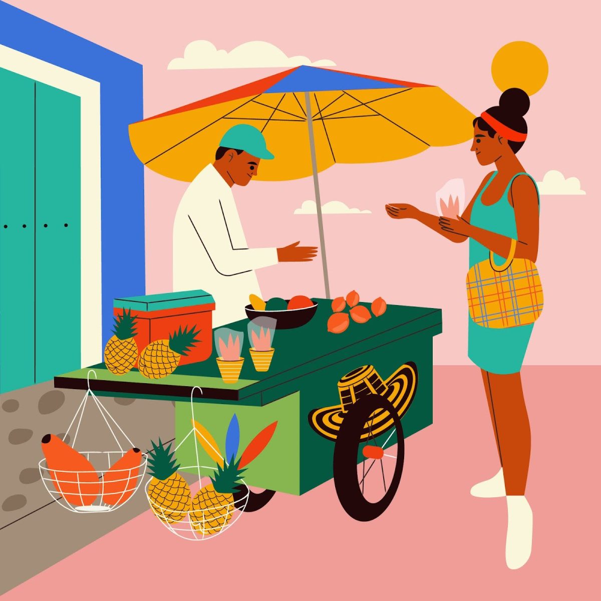 Street vendors offer cultural and affordable foods in streets, parks, and at community events. (PC: Freepik)