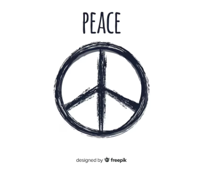 The symbol of peace on earth to represent Trump’s peace plan. (Freepik)