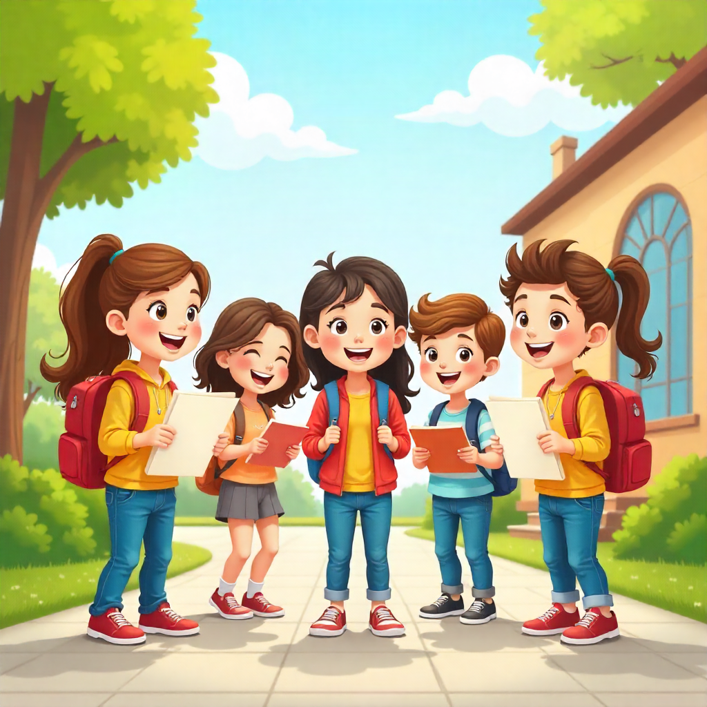 Students are working on their schoolwork, but doing it outside.  (Freepik)