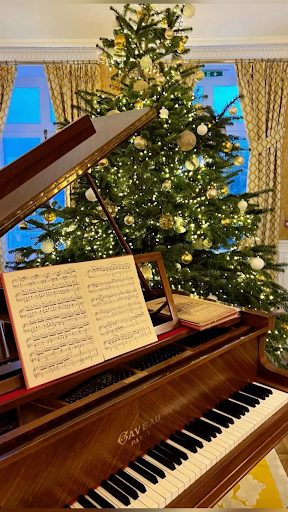 Caption: For centuries, folks have felt immense comfort at the annual sounds of Christmas music. 
