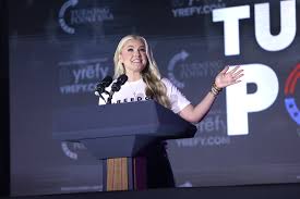 The tours that Erika Kirk is hosting with TPUSA have sparked a lot of controversy online. (Flickr)