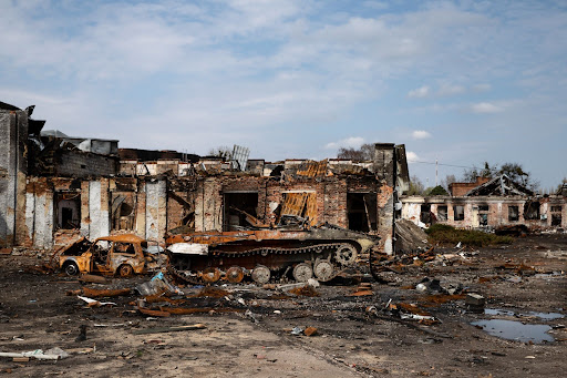 Destruction causes havoc to take over innocent civilians' lives in the face of war and violence.